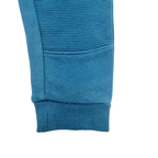 Pantalon jogging bleu à empiècements côtelés - 12 mois