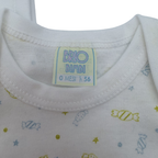 Lot de 2 bodies manches courtes blanc imprimé bonbons — 0-3 mois