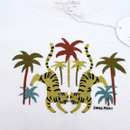 T-shirt écru imprimé tigres et palmiers — 6 ans