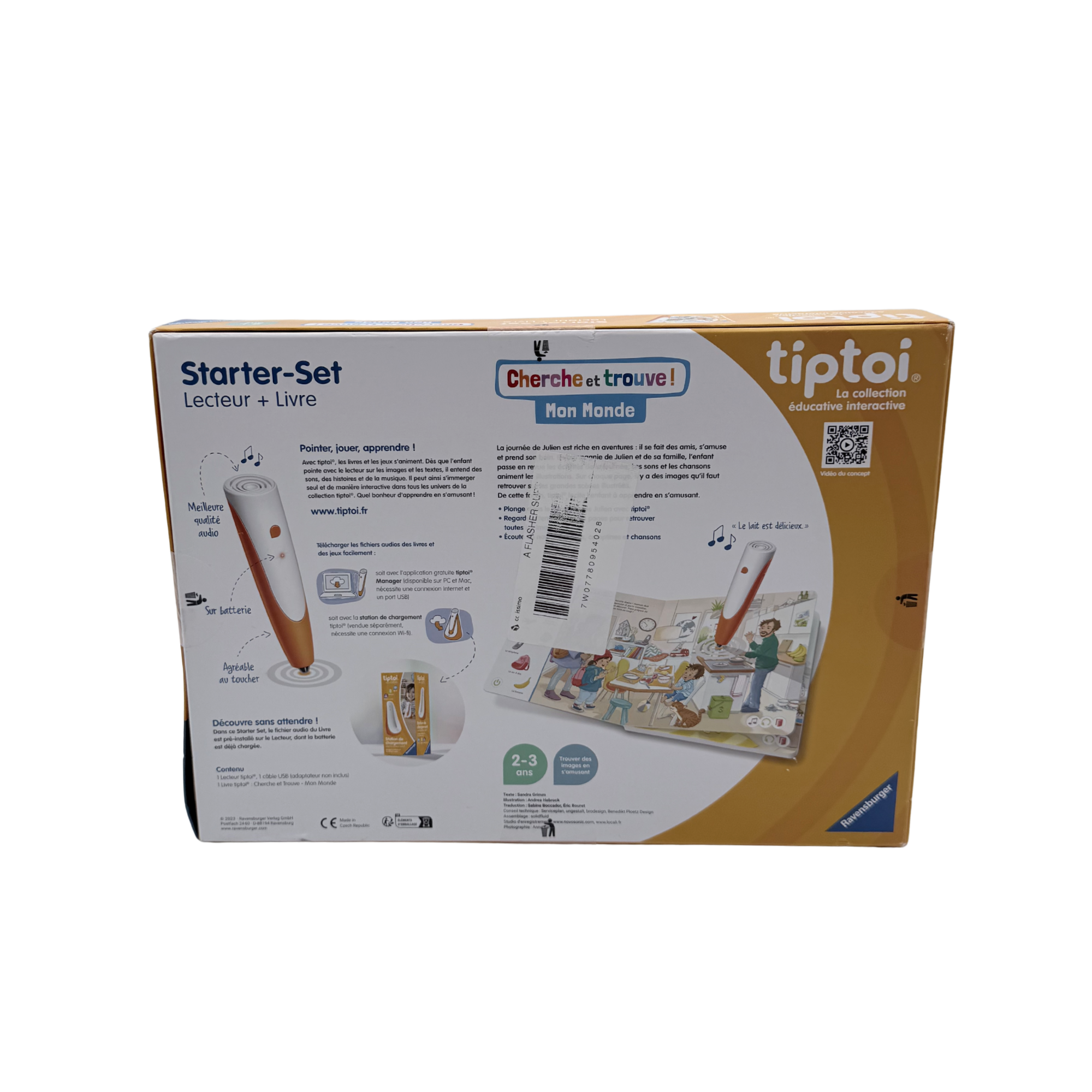 Coffret tiptoi® – Lecteur interactif + Livre « Cherche et trouve : Mon Monde »