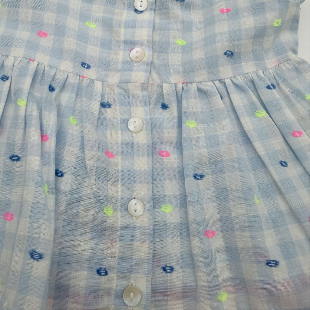 Ensemble blouse et bloomer à carreaux – 18 mois