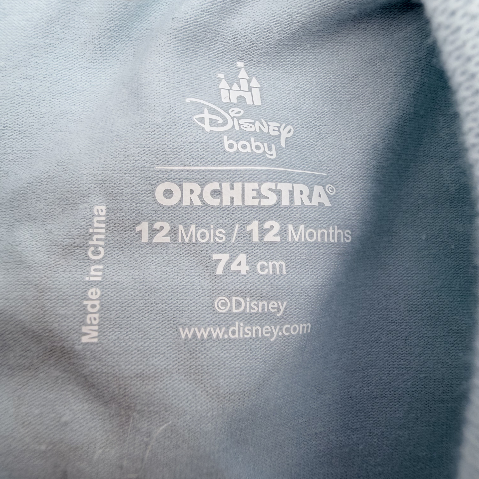 Ensemble salopette et t-shirt Mickey — 12 mois