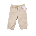 Pantalon cargo bébé beige à poches - 12 mois