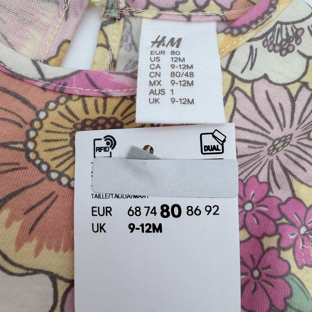 Robe bébé fleurie multicolore — 9-12 mois