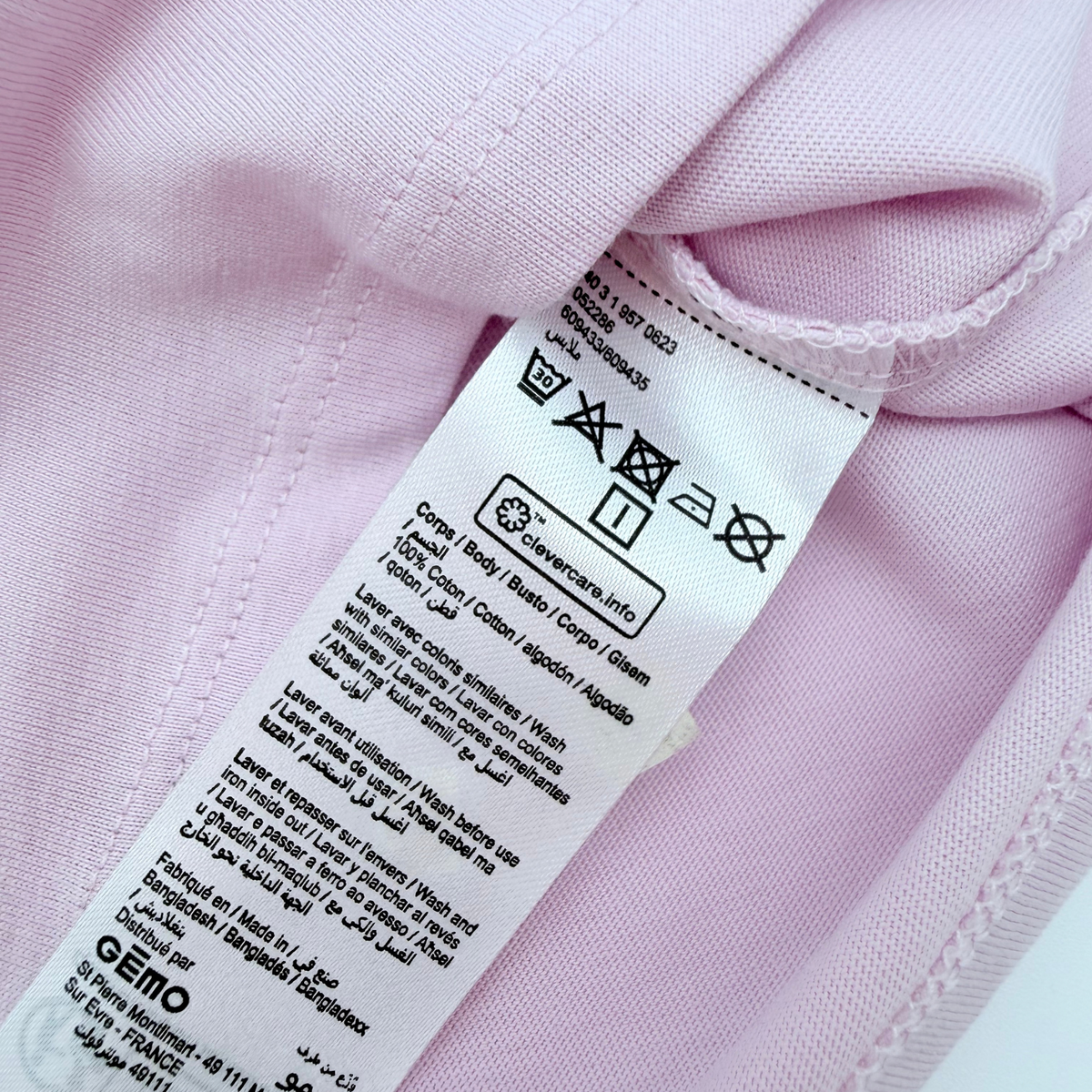 T-shirt col roulé mauve motif chat - 24 mois