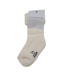 Chaussettes bébé écrues à revers – 6-12 mois