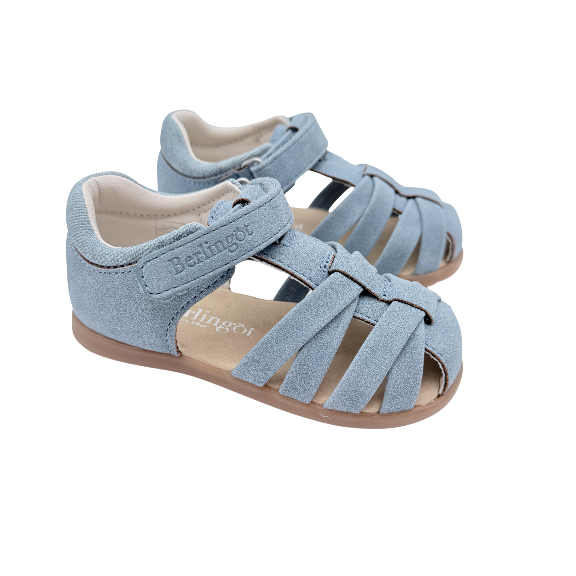 Sandales bleu ciel effet daim – 20
