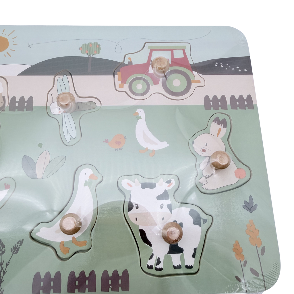 Puzzle en bois animaux de la ferme