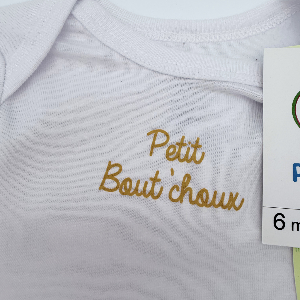 Lot de 2 bodies manches longues Petit bout’choux — 6 mois