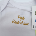 Lot de 2 bodies manches longues Petit bout’choux — 6 mois