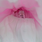 Robe bébé rose et blanche avec bloomer - 18 mois