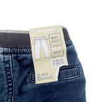 Jean bleu foncé à taille élastiquée - 6 mois