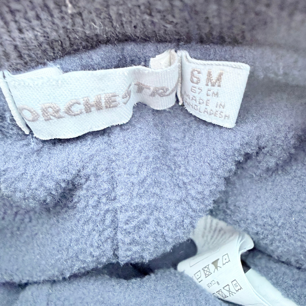 Jean bleu foncé à taille élastiquée - 6 mois