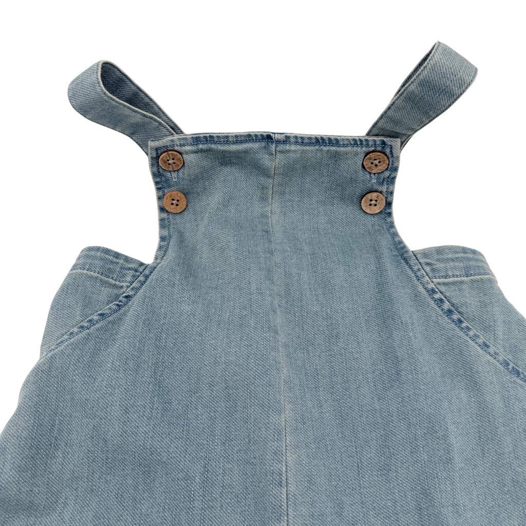 Salopette large en jean clair — 6 ans