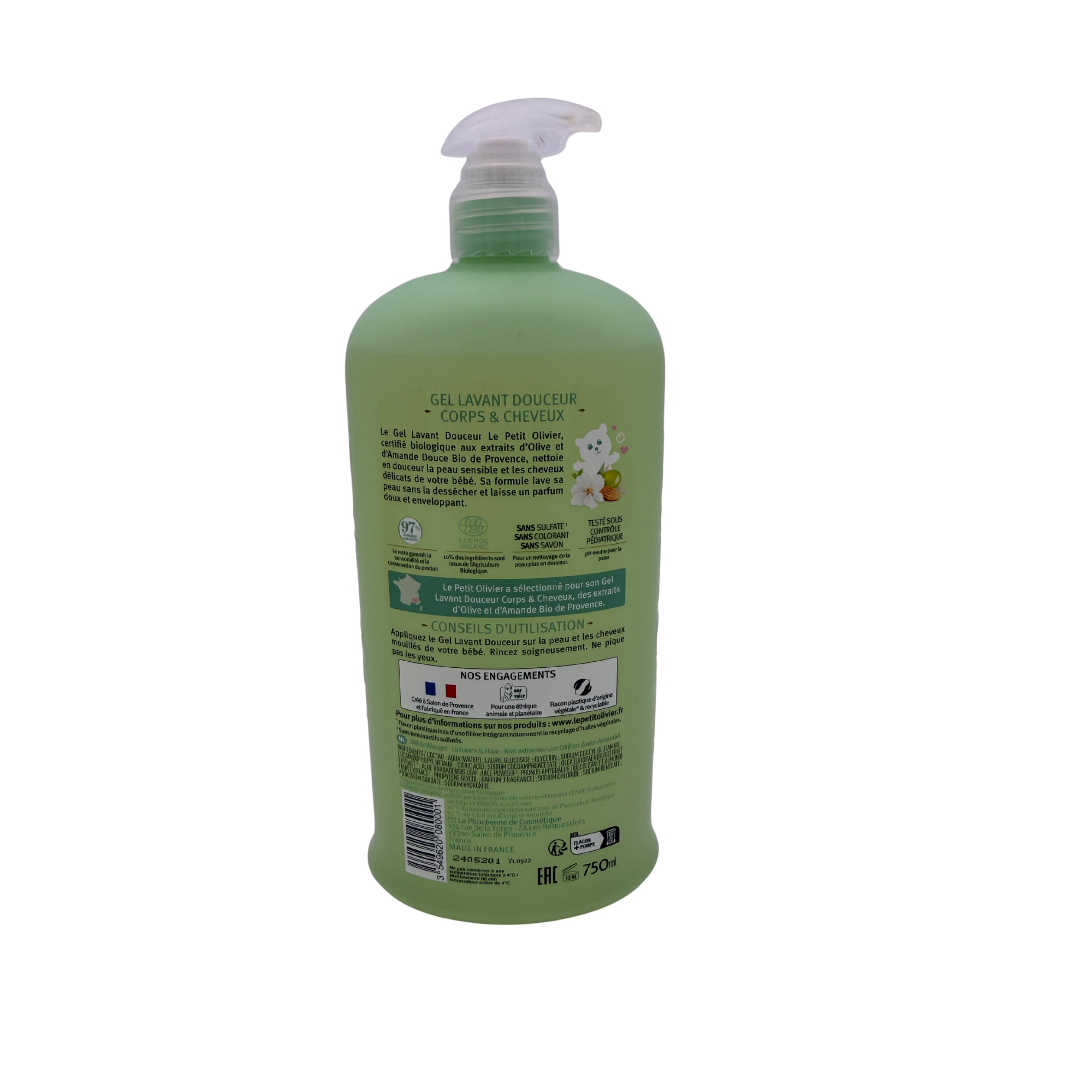 Gel lavant douceur bio — 750 ml
