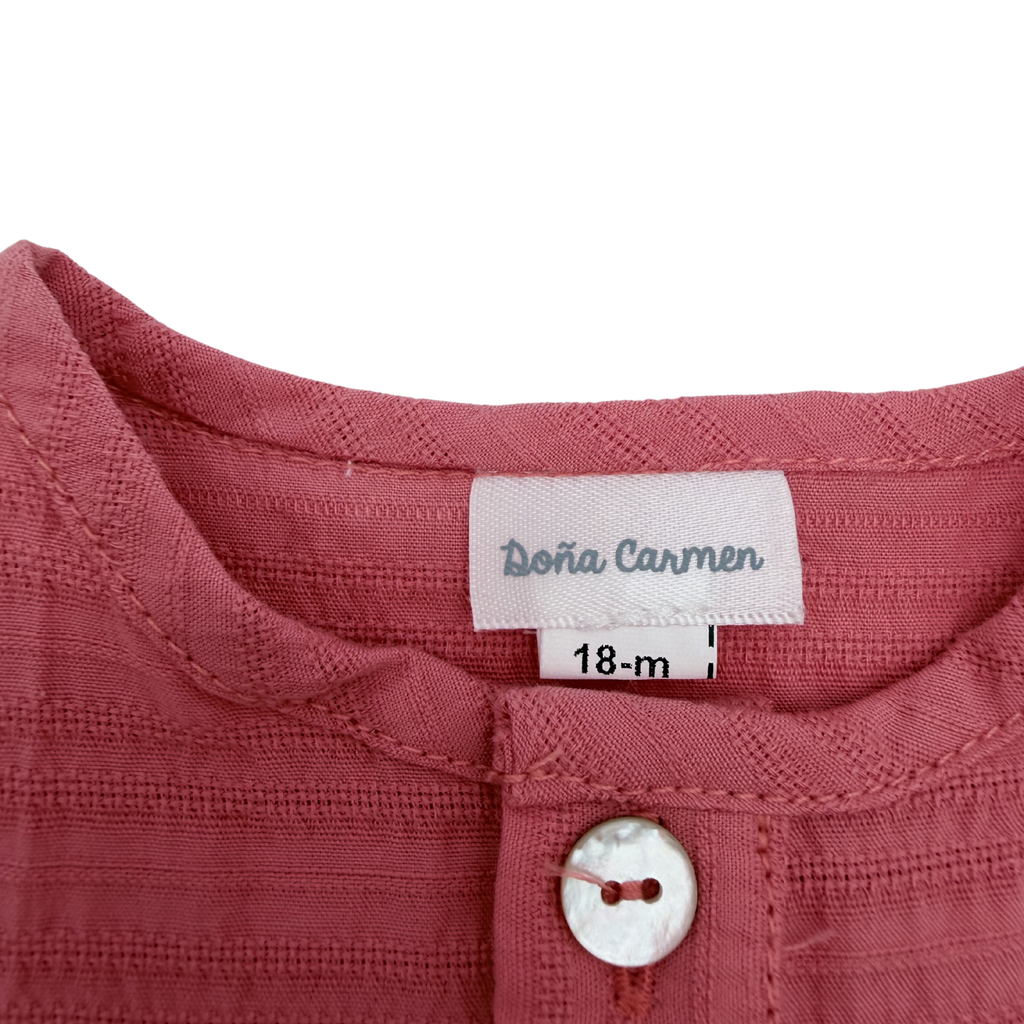 T-shirt gaze de coton rose foncé — 18 mois