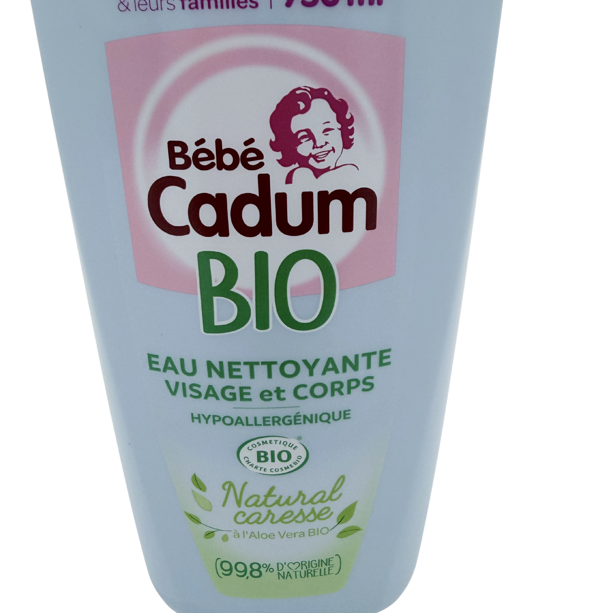 Eau nettoyante visage et corps Bio — 750 ml