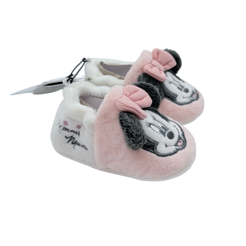 Chaussons Minnie Mouse roses - 9-12 mois