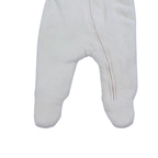 Combinaison pilote bébé à capuche écru - 1 mois