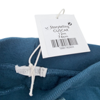 Pantalon jogging bleu à empiècements côtelés - 12 mois