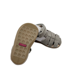 Sandales bébé en cuir velours kaki - 20