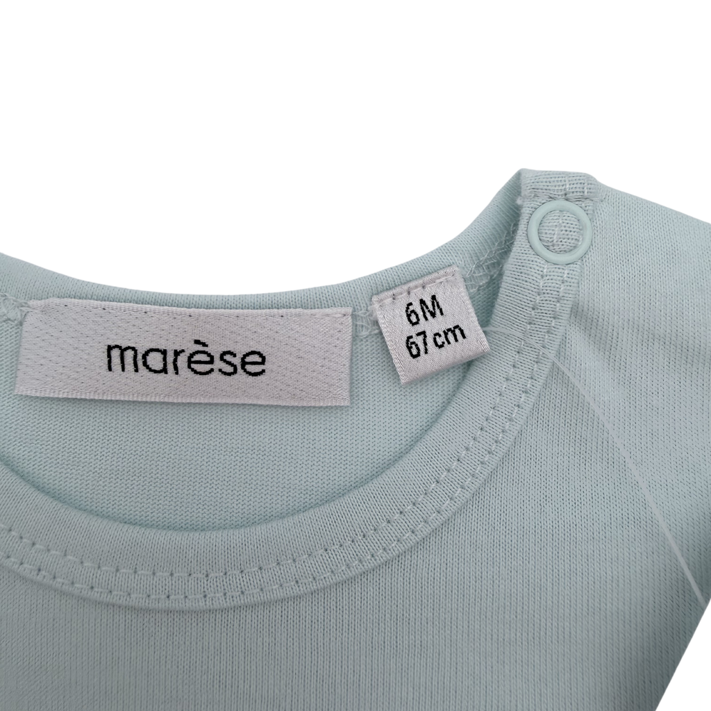 T-shirt bleu ciel “Born to be Trendy” — 6 mois