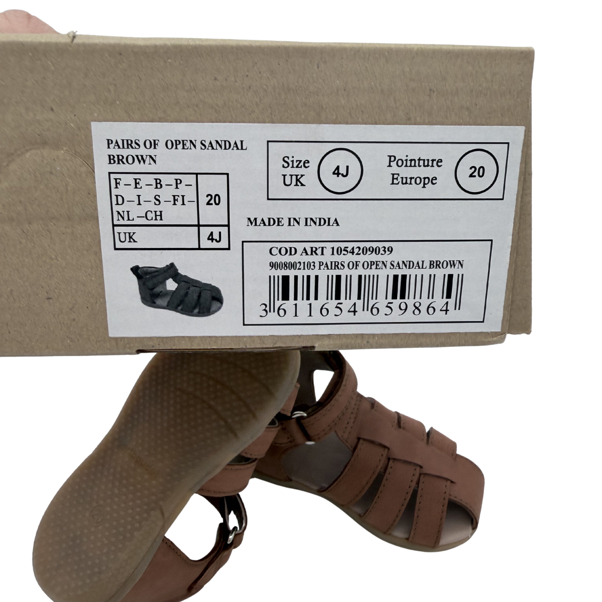 Sandales cuir camel — 20