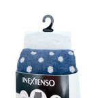 Lot de 2 collants bébé bleu marine et blanc à pois – 18-20
