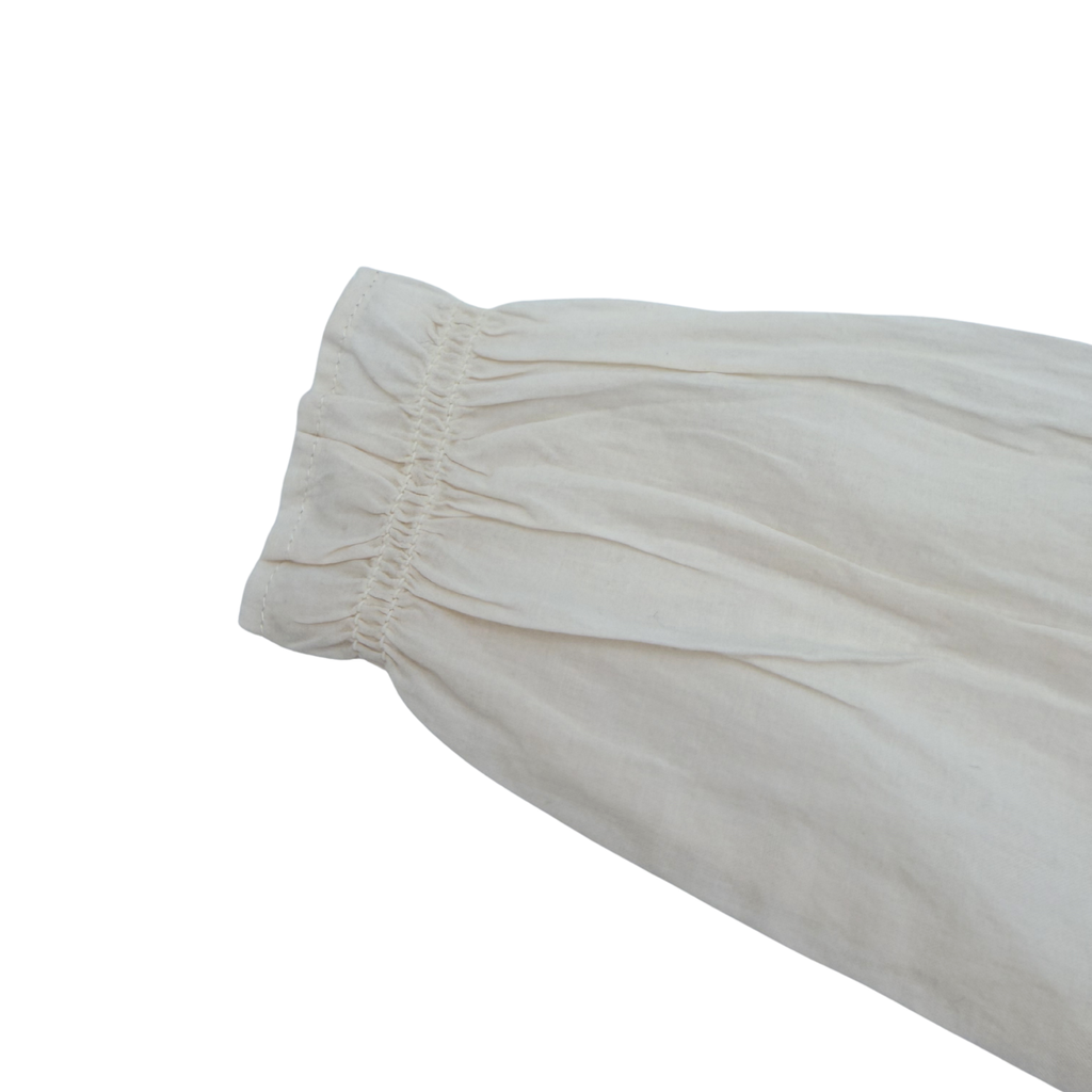 Blouse écrue brodée — 9 mois