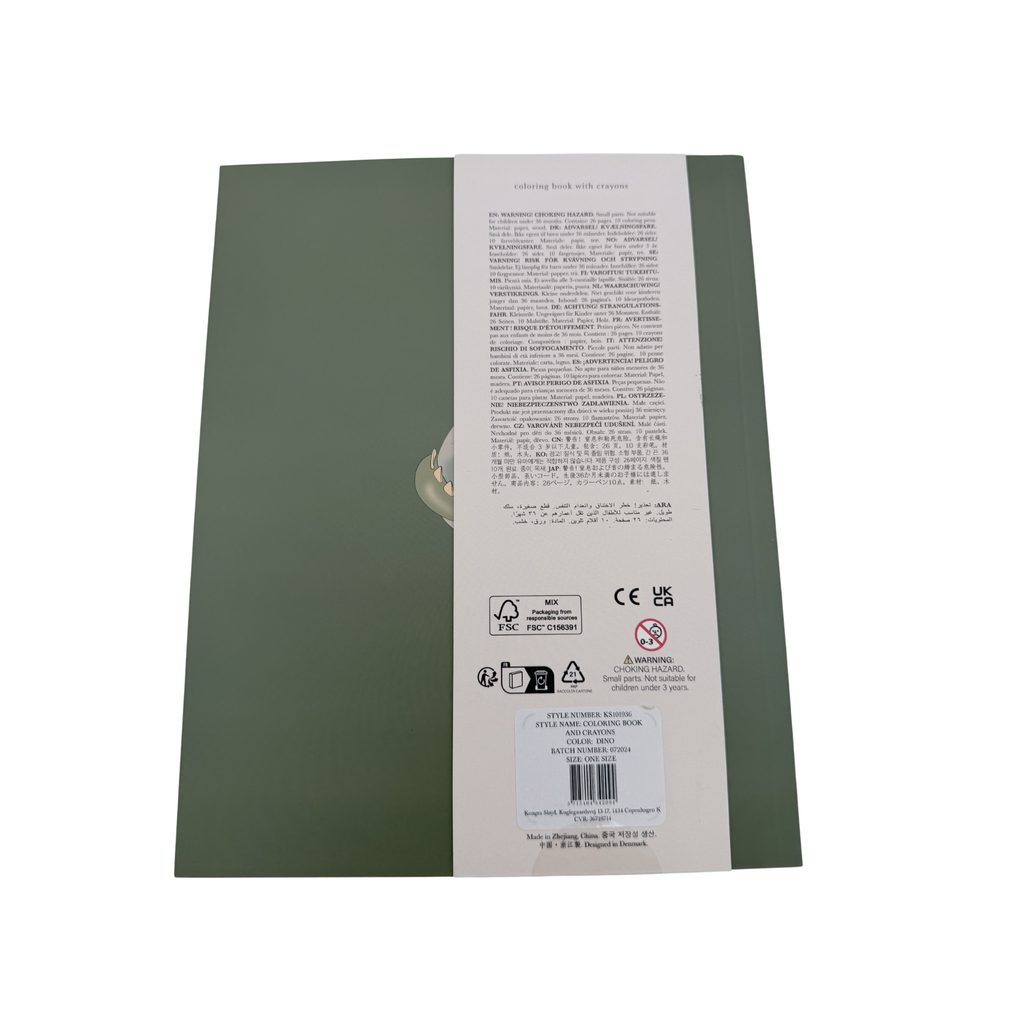 Livre de coloriage + crayons — Dinosaures