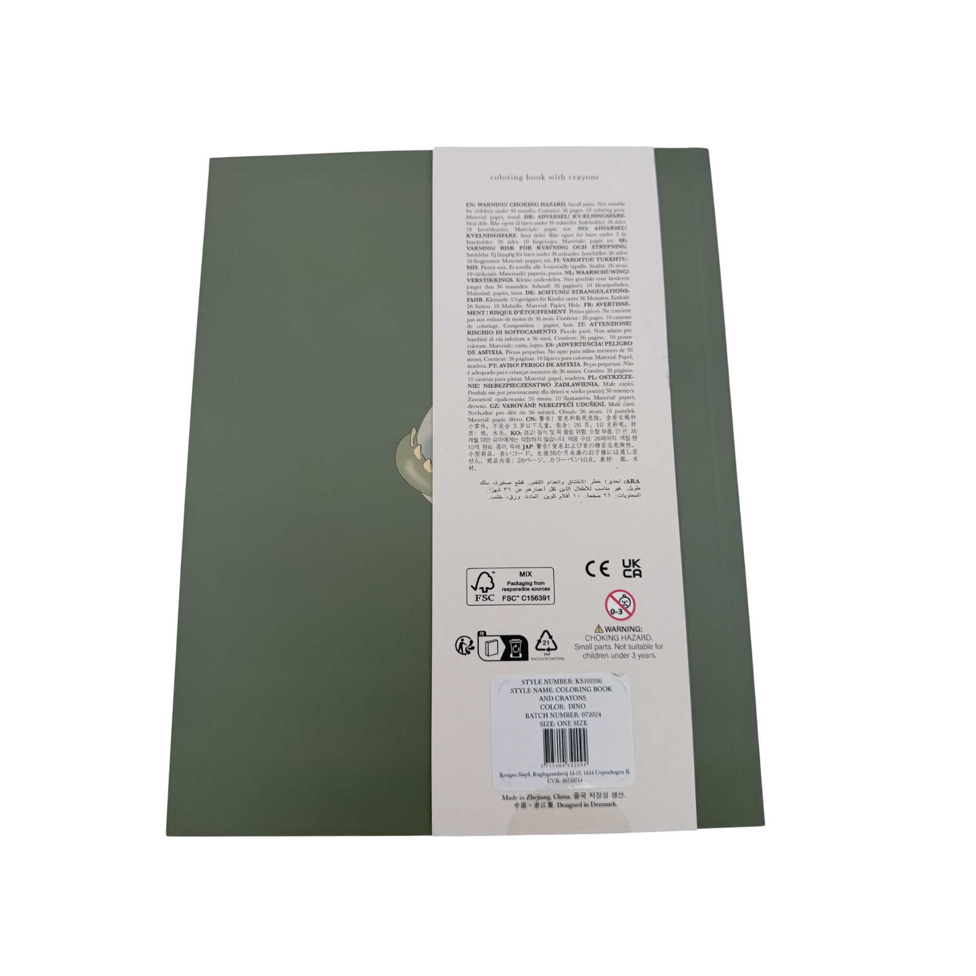 Livre de coloriage + crayons — Dinosaures