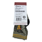 Chaussettes kaki en coton bio motif lion - 15-16
