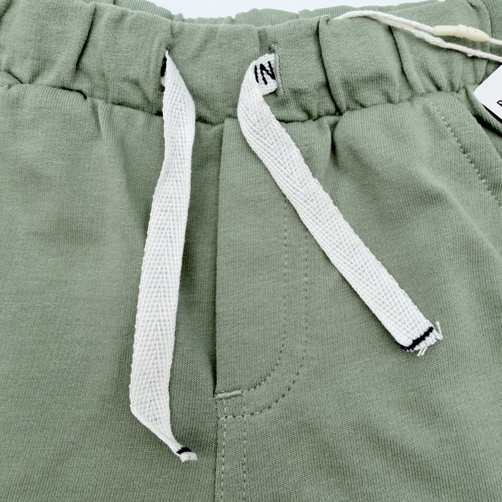 Short en molleton vert sauge - 18 mois