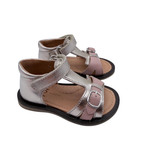 Sandales rose poudré métallisé — 21
