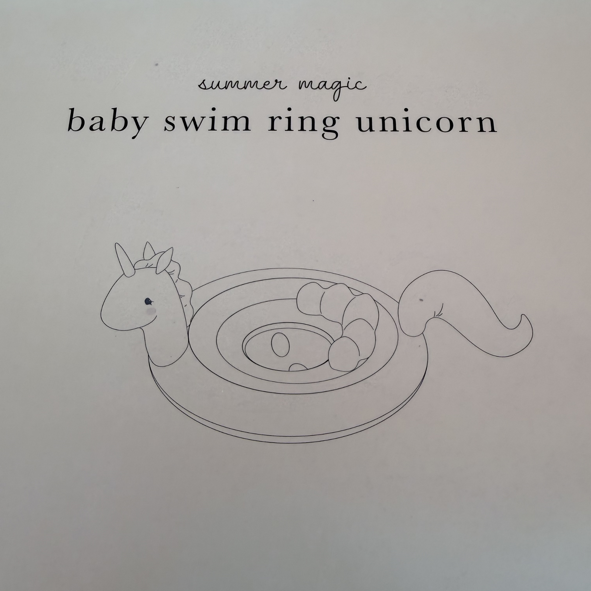 Bouée licorne beige — 11 à 15 kg