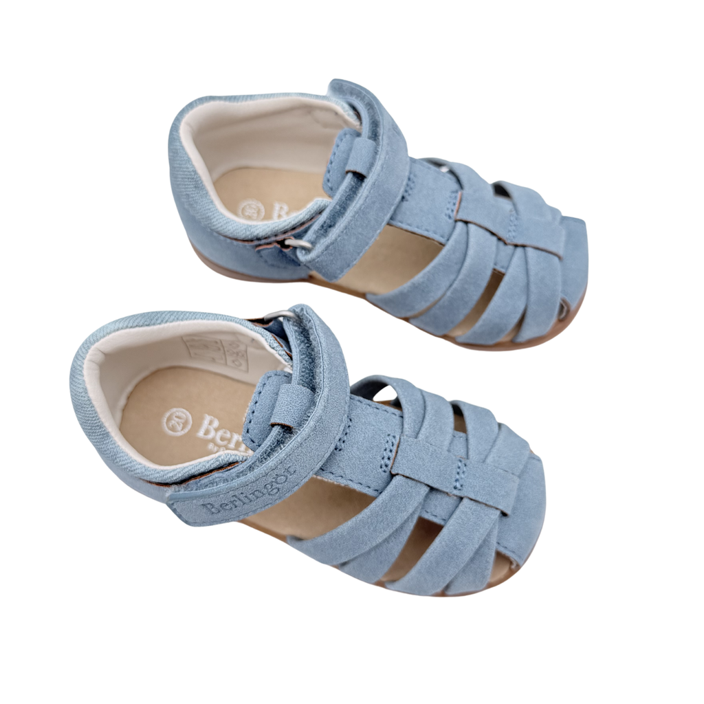 Sandales bleu ciel effet daim – 20