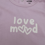 Pyjama en velours lavande « Love Mood » — 12 mois