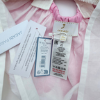 Robe bébé rose et blanche avec bloomer - 18 mois