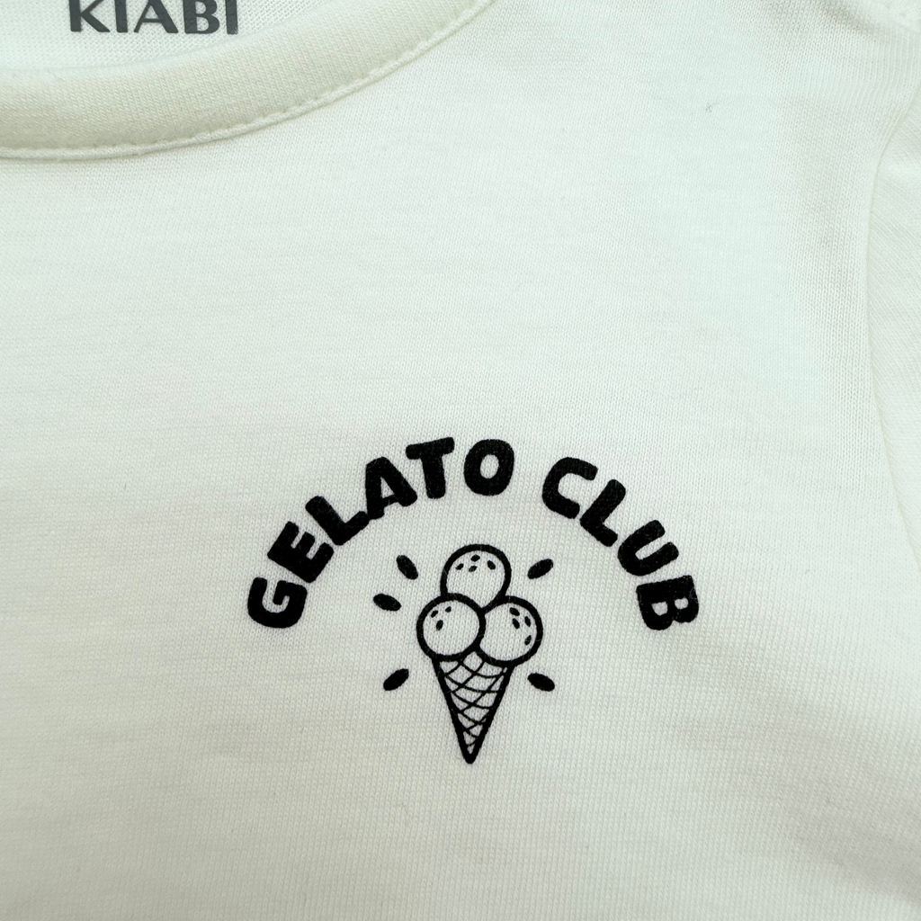 T-shirt bébé « Gelato Club » écru - 6 mois