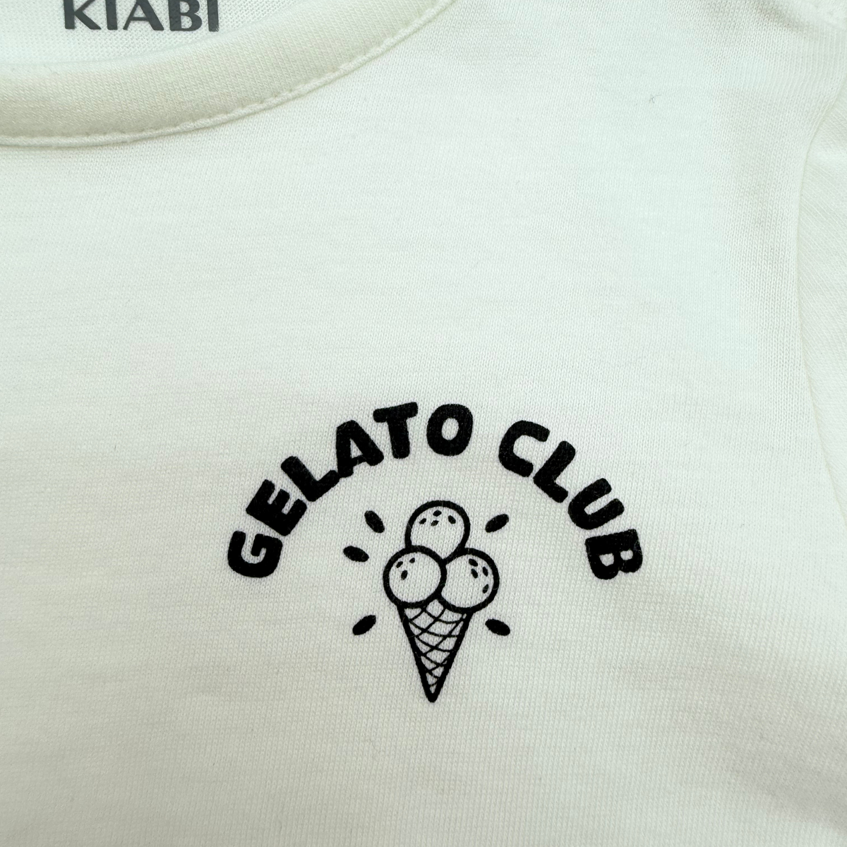 T-shirt bébé « Gelato Club » écru - 6 mois