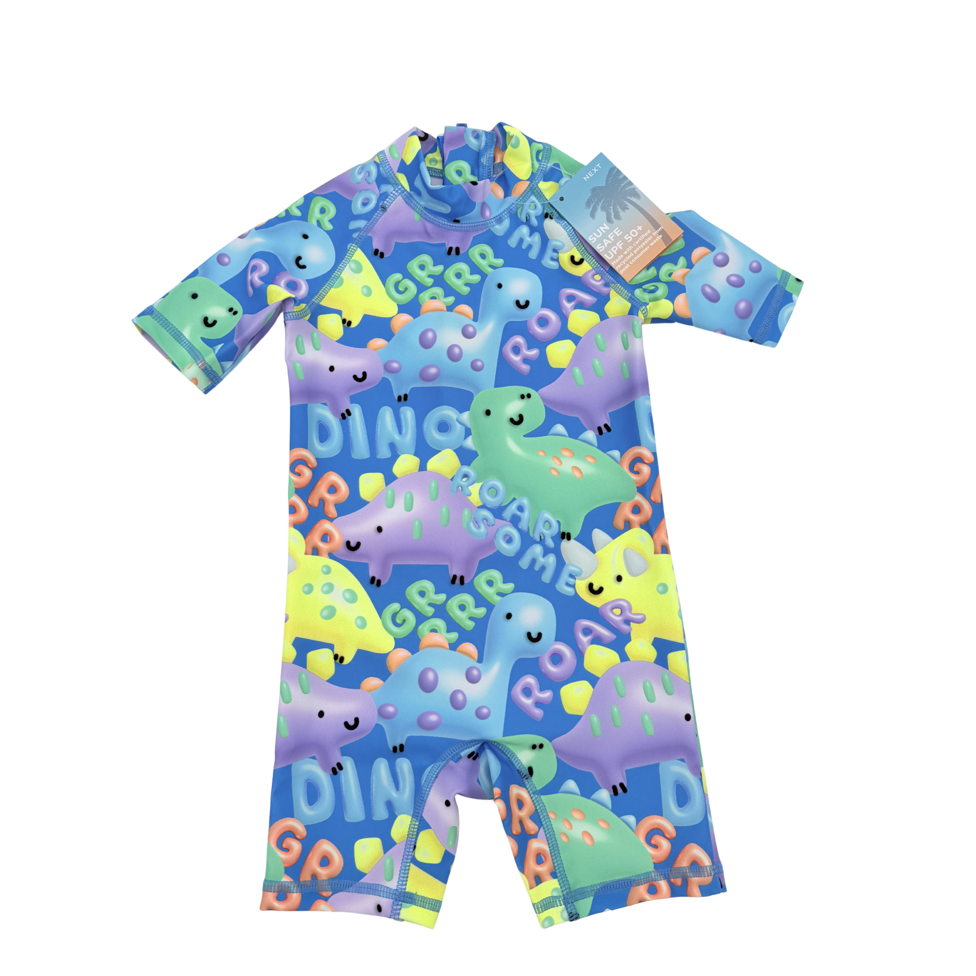 Combinaison anti-UV dinosaures — 12-18 mois