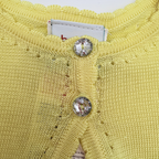 Boléro maille jaune — 18 mois