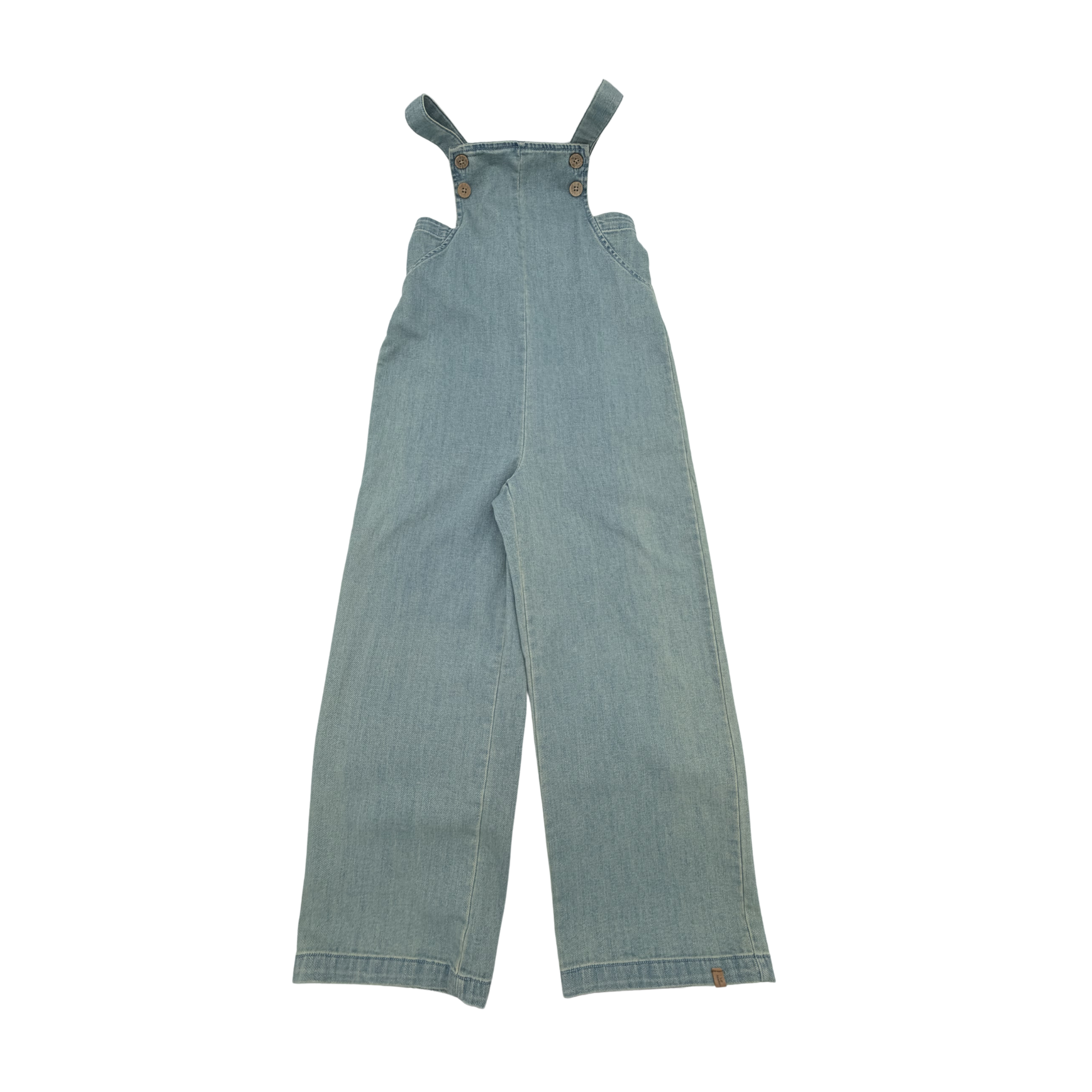 Salopette large en jean clair — 6 ans