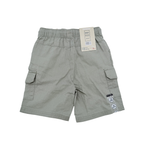 Short cargo vert sauge avec lin - 18 mois