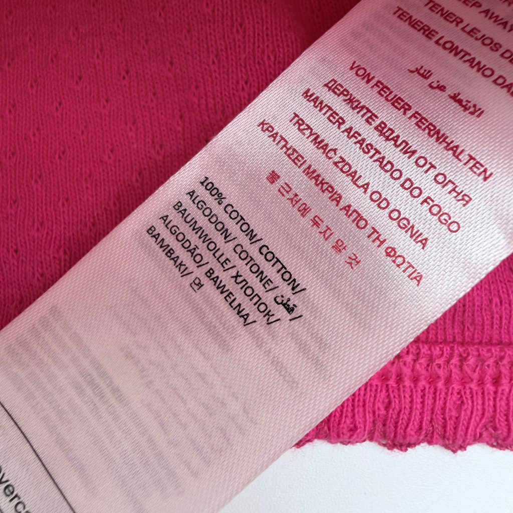 Gilet bébé fille fuchsia avec motif coccinelle - 6 mois