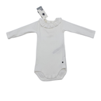 Body bébé blanc à col volanté - 6 mois