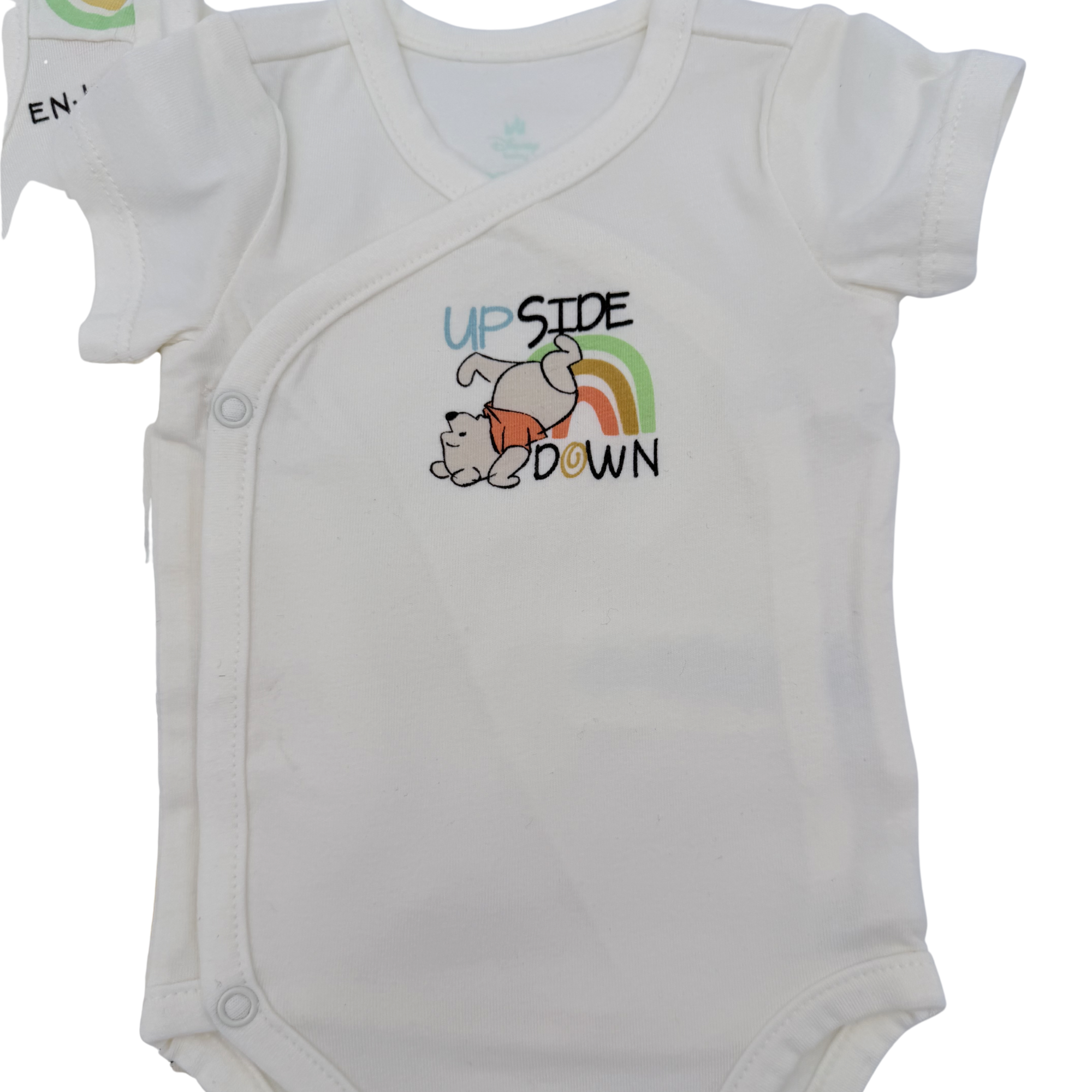 Lot de 3 bodies bébé bleu Winnie — 1 mois