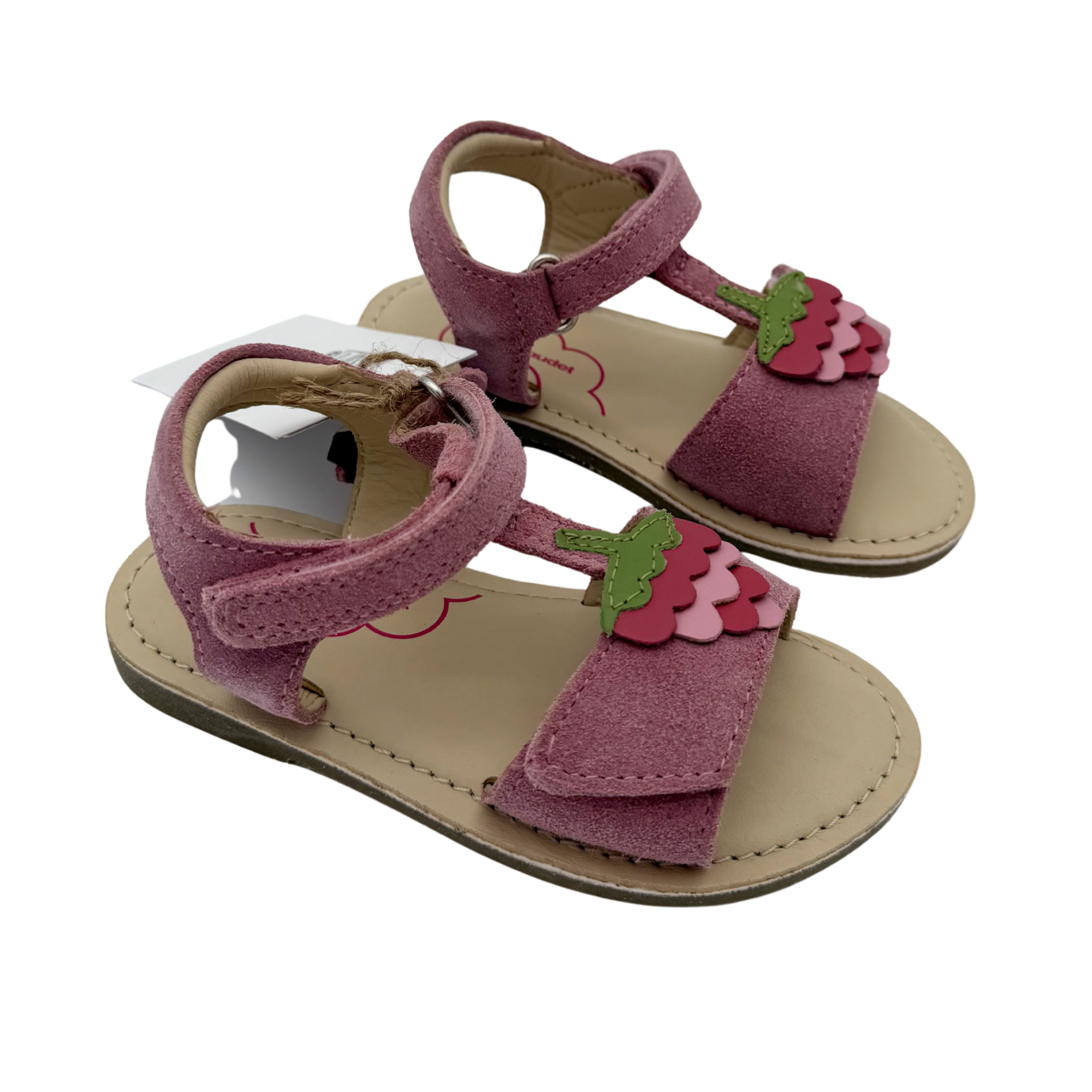 Sandales roses motif fraise — 25