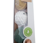 Coffret de 3 balles musicales en caoutchouc naturel — Dès 3 mois