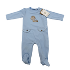 Pyjama cheval bleu ciel — 2-4 mois